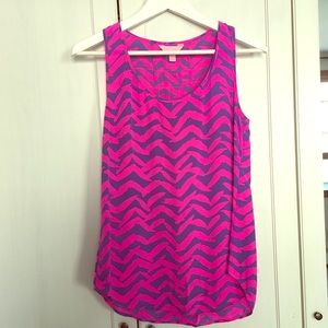 Lilly Pulitzer Sarina Silk Racerback Tank